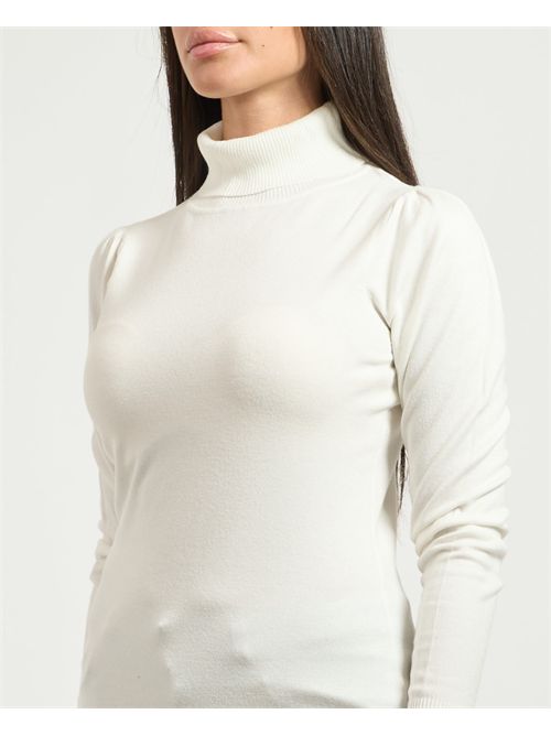 Dolcevita donna Yes Zee con maniche a sbuffo YES ZEE | M038-RU000101